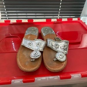 jack rogers silver sandals